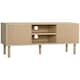 image 1 of HOMCOM TV Stand Cabinet for TVs up to 50" with Sliding Doors, Natural