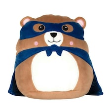 Mumbles SquidgeMe Hero Bear Plush Toy - Blue - 23cm