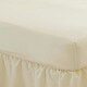 image 2 of Martex Percale Fitted Sheet Cream Double Cream | Double