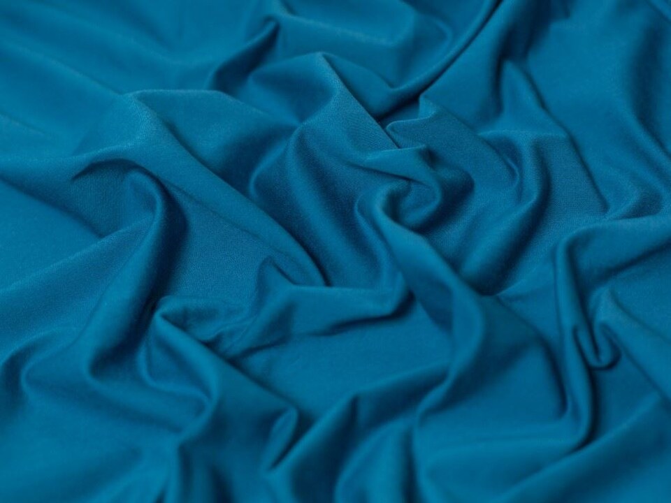 Minerva Core Range Turquoise Cotton Lycra Jersey Stretch Knit Fabric for Dressmaking, 150cm / 59" Wide - per metre
