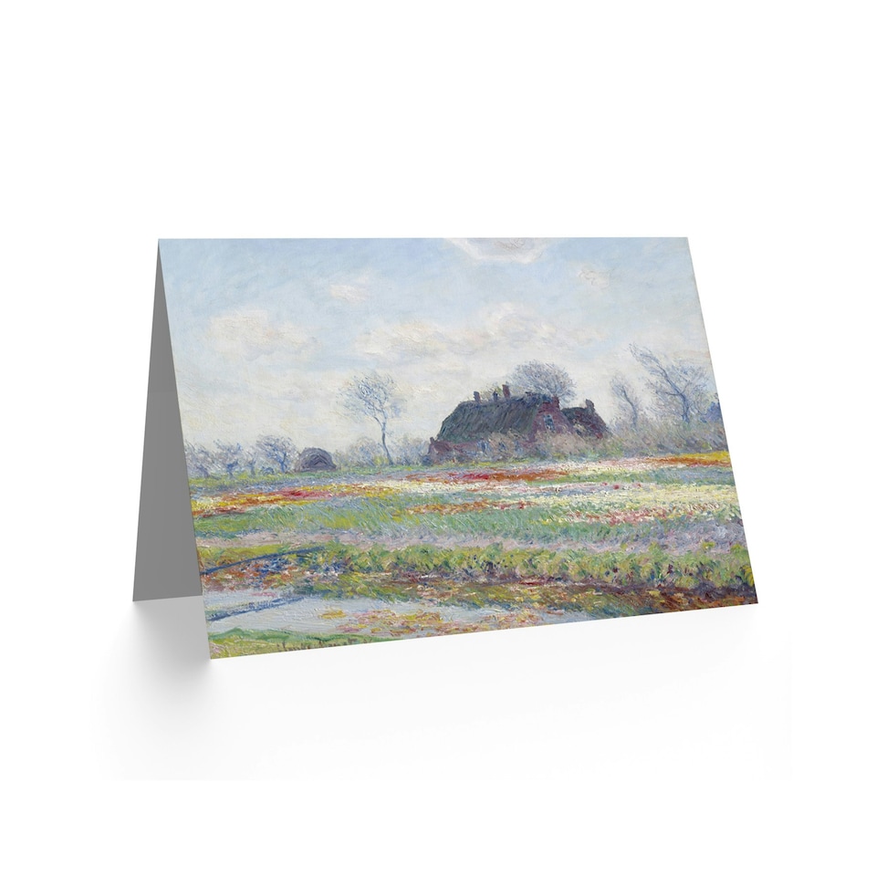 image 1 of Claude Monet Tulip Fields Sassenheim Painting Landscape Greeting Card