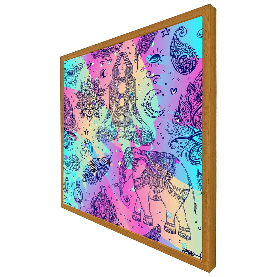 image 1 of Colourful rainbow (Picutre Frame) Black | M