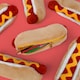image 9 of Suck UK Plush Hot Dog Case - Fun Zipper Storage Pouch