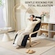 image 5 of HOMCOM Birch Wood Lounge Chair for Living Room, Bedroom Black