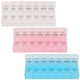 image 1 of 2 Times A Day Weekly Pill Organiser, 14-Compartment Pill Case - 3pcs