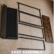 image 7 of Industrial 10 Tier Shoe Rack Hallway Organiser Rustic