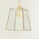 image 2 of ValueLights Susie Glass Pendant Lantern Gold Case Easy Fit Lamp Shade with LED Bulb