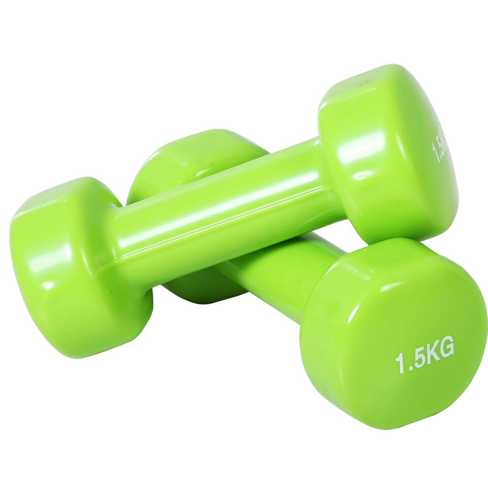 image 1 of HOMCOM 10kg Colourful Dumbbell Weights Set Home Exercising Toning w/ Case Gym