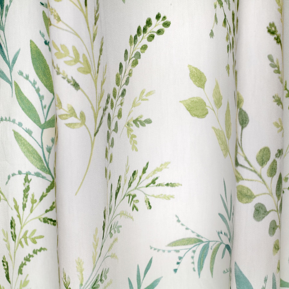 image 1 of Fusion Fernworthy Eyelet Curtains Green