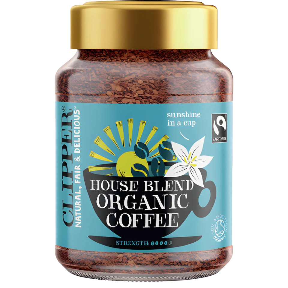 Organic Medium Roast Instant Arabica Coffee 200g (Clipper)