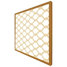Gold chainlink rope (Picutre Frame) Brown | Oak | XL