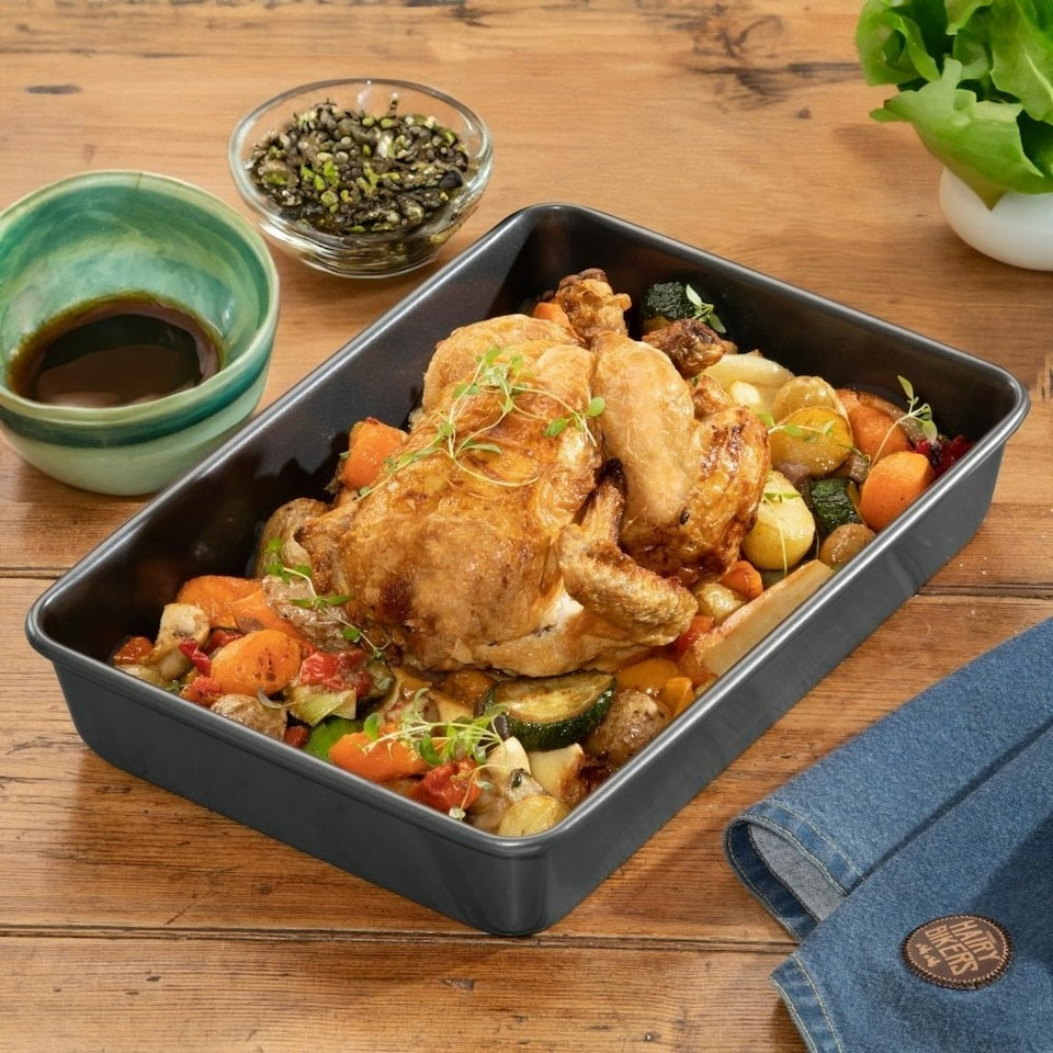 image 1 of Hairy Bikers Extra Large Roasting Tin 0.8mm Black