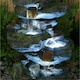 image 2 of Primrose Bekko Falls Stone Effect 3 Tier Cascading Water Feature LED Lights 55cm