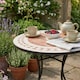 image 5 of 60cm Round Mosaic Ceramic Garden Bistro Table | Multi | Terracotta Mosaic | 1