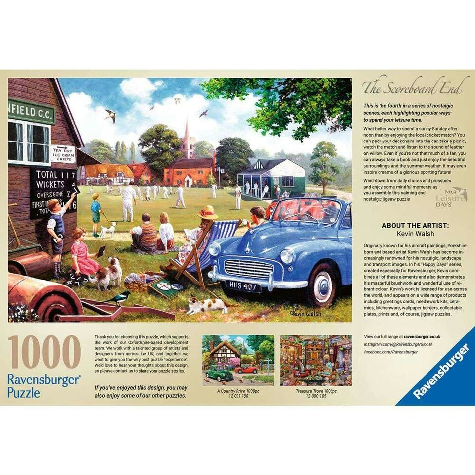 image 1 of Ravensburger Leisure Days No.4 The Scoreboard End 1000 Piece