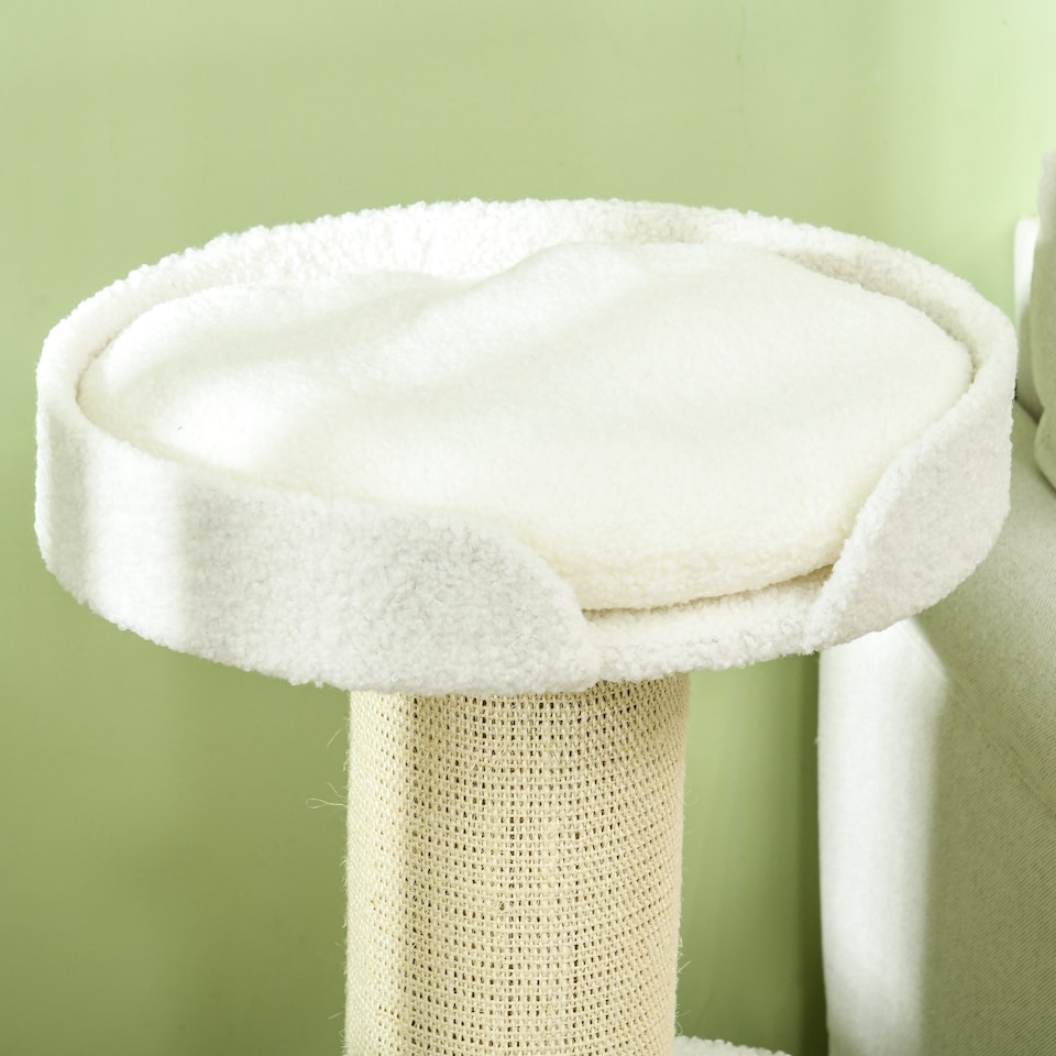 image 1 of PawHut 91cm Scratching Posts Cat Tree Activity Centre for Indoor Cats