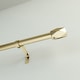 image 3 of 16 - 19mm Gold Tetra Eyelet Metal Curtain Pole 70 - 120cm Gold | Gold