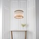 image 3 of Romola Pendant Ceiling Light Matt Gold Finish, Clear Ribbed Glass, 6x E14