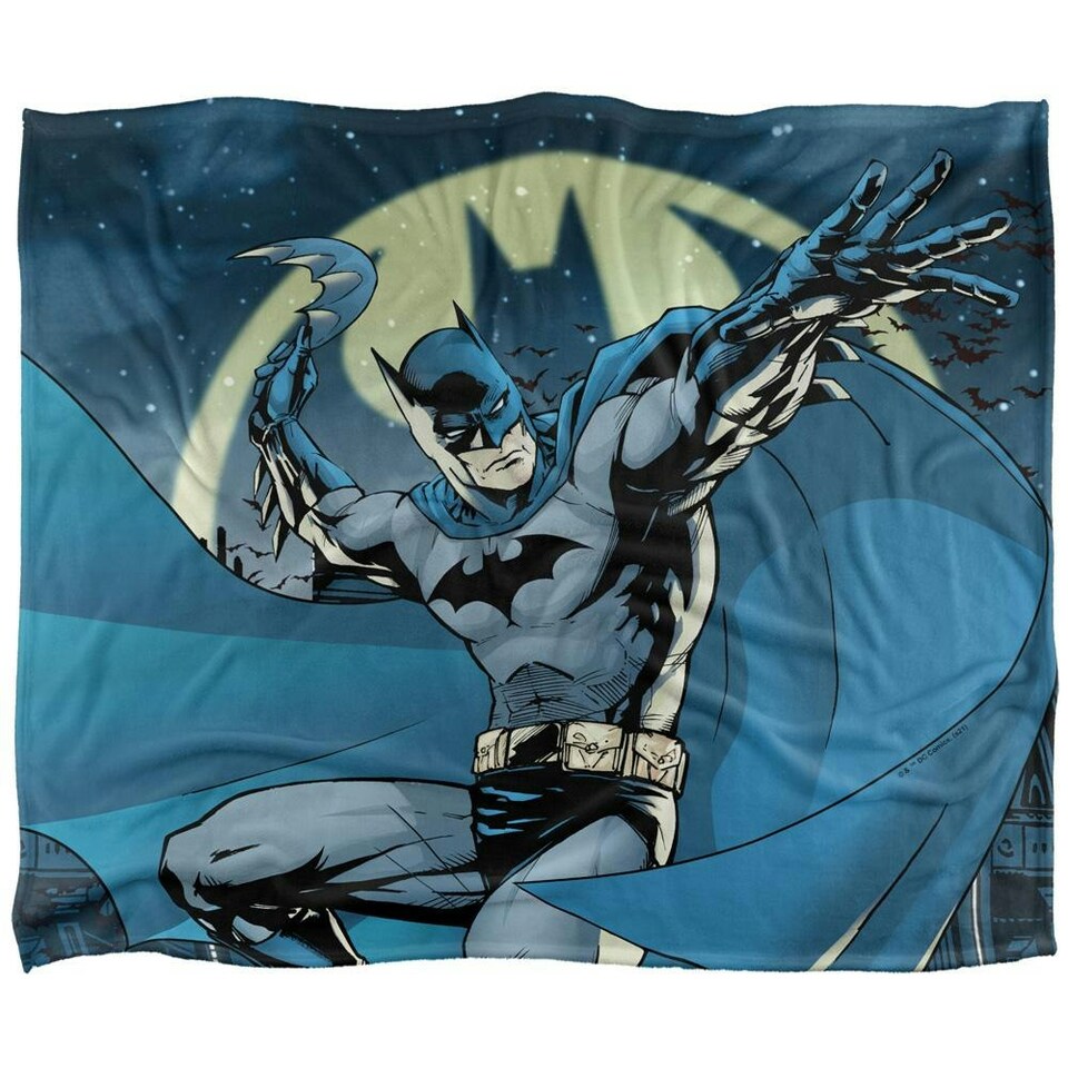 image 1 of Batman Bat Signal Blanket - Multicoloured - One Size