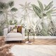 image 1 of Jungle Escape Full Wall Mural in Green | Green | Green | Extra Large (350cm x 240cm)