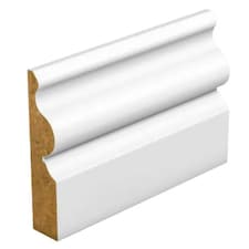 PACK OF 5 (Total 5 Units) - 14.5mm MDF Ogee Primed Skirting 14.5mm x 94mm x 4200mm