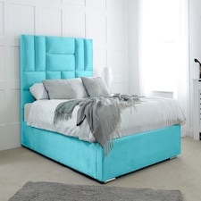 Ofsted Plush Double Bed Frame - Teal