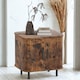 image 5 of Industrial Bedside Table Nightstand With Storage Rustic