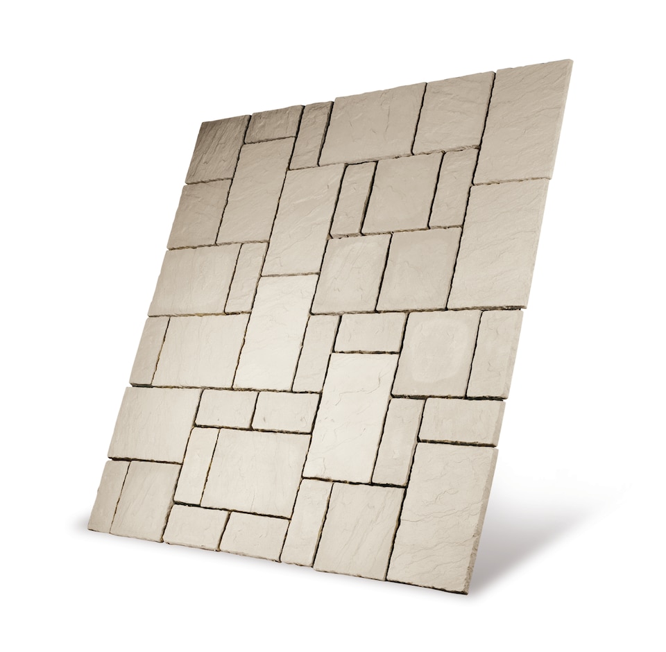 image 1 of Cathedral Paving Kit 7.29m2 Weathered Moss (2700 x 2700mm) - Bowland Stone - Garden Paving Kit