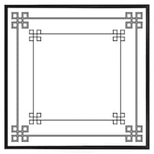 Roman style ornamental frame (Picture Frame) Black | L