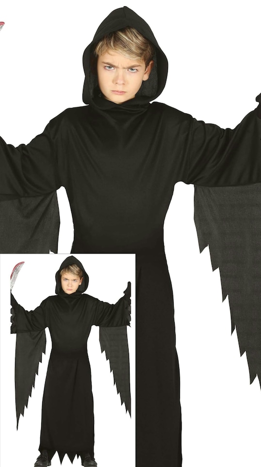 image 1 of Fancy Dress Child Assassin Black - 3-4 Years