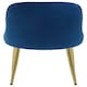 image 5 of Interiors by Premier Luxe Midnight Velvet Dining Chair, Mid-Century Modern Blue Velvet Dining Chairs, Comfortable Dining Chair