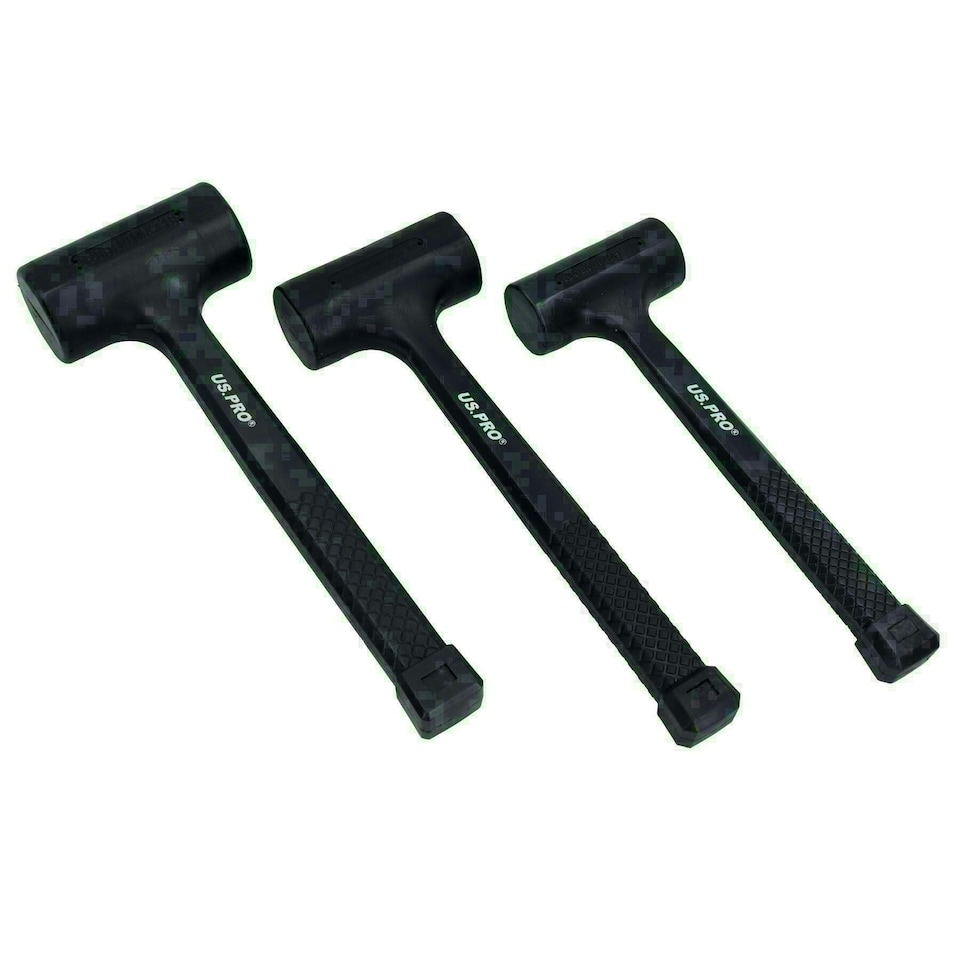 image 1 of Dead blow hammer / mallet set 1lb / 2lb / 3lb 3pc set by AT203