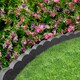image 6 of Recycled Rubber Scallop Garden Edging Border - Grey - Pack of 2 | Grey | Grey | Pack of 2 | 1