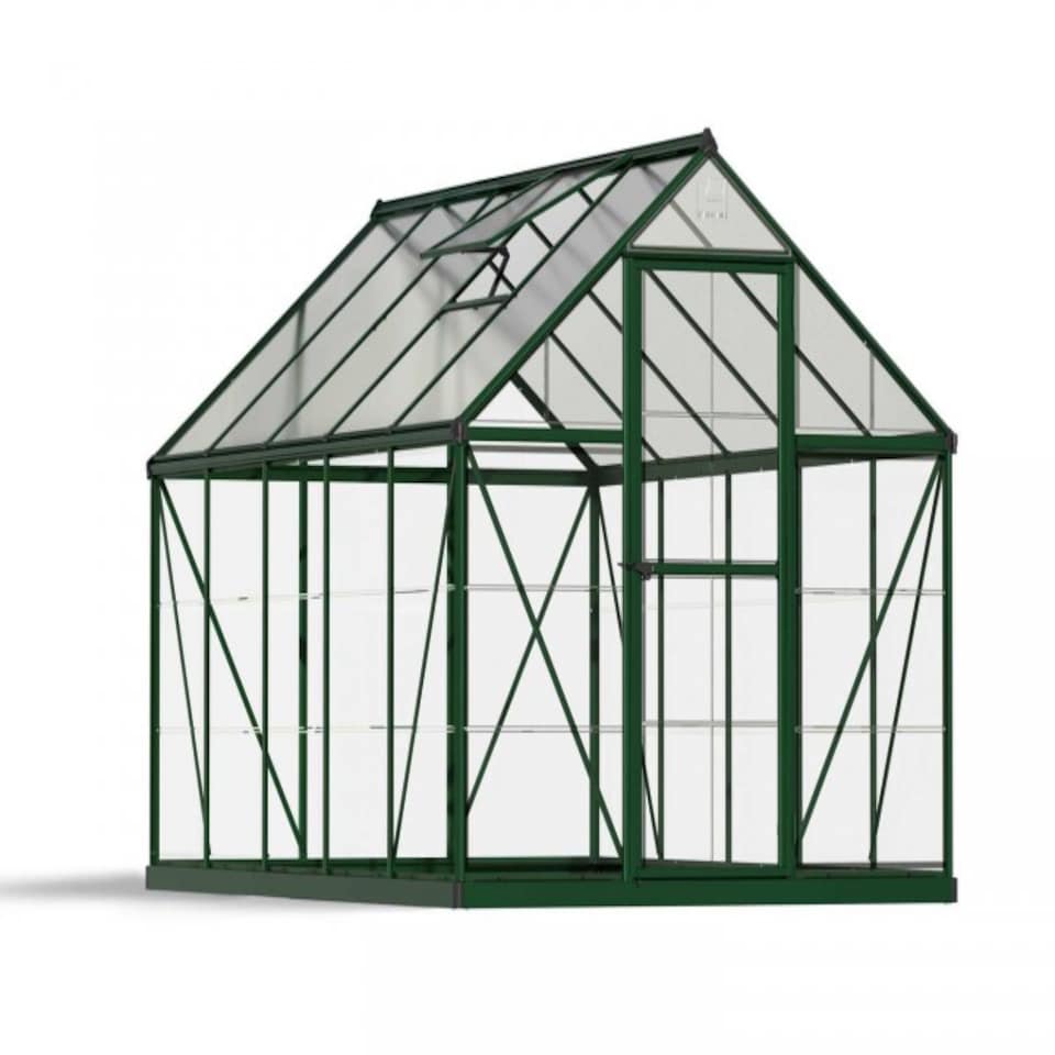 image 1 of Greenhouse Hybrid 6X10 - Polycarbonate - L306 x W185 x H208 - Green