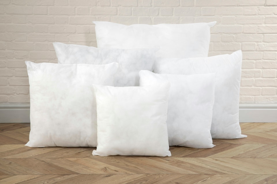 image 1 of Polyester Cushion Pads Inners 100% Hollowfibre Filling  55x55cm | White | 1
