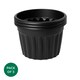 image 4 of Vista 3x 60cm Round Plastic Garden Planters Grey