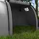 image 8 of Outsunny 3-4 Man Camping Tent, Large Family Tunnel Tent with Bedroom and Living Room, 3000mm Waterproof, Portable with Bag, for Fishing Hiking Festival, Grey | Grey | Grey