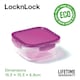 image 2 of LocknLock Ovenglass Square Food Containers with Lids, 5 x 750ml