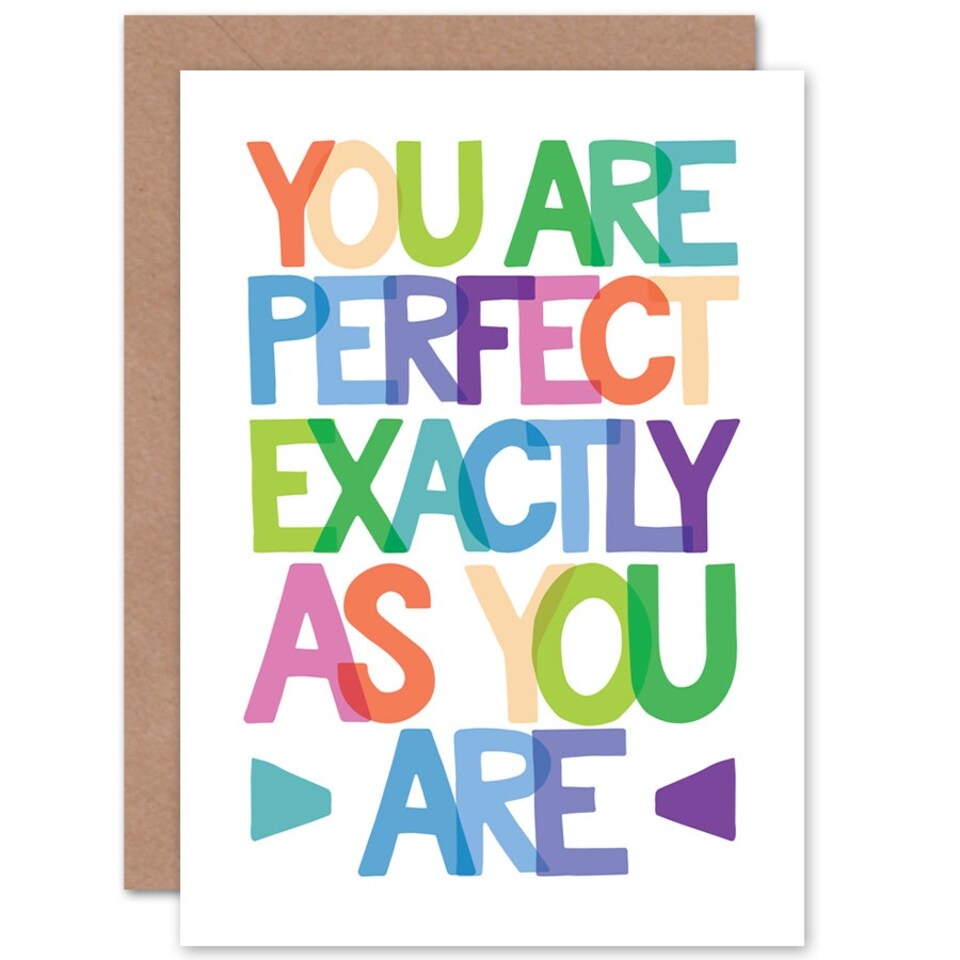 image 1 of Perfect Exactly As You Are Quote Card