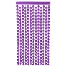 Purple Halloween Skull Foil Curtain Backdrop 2m x 98cm