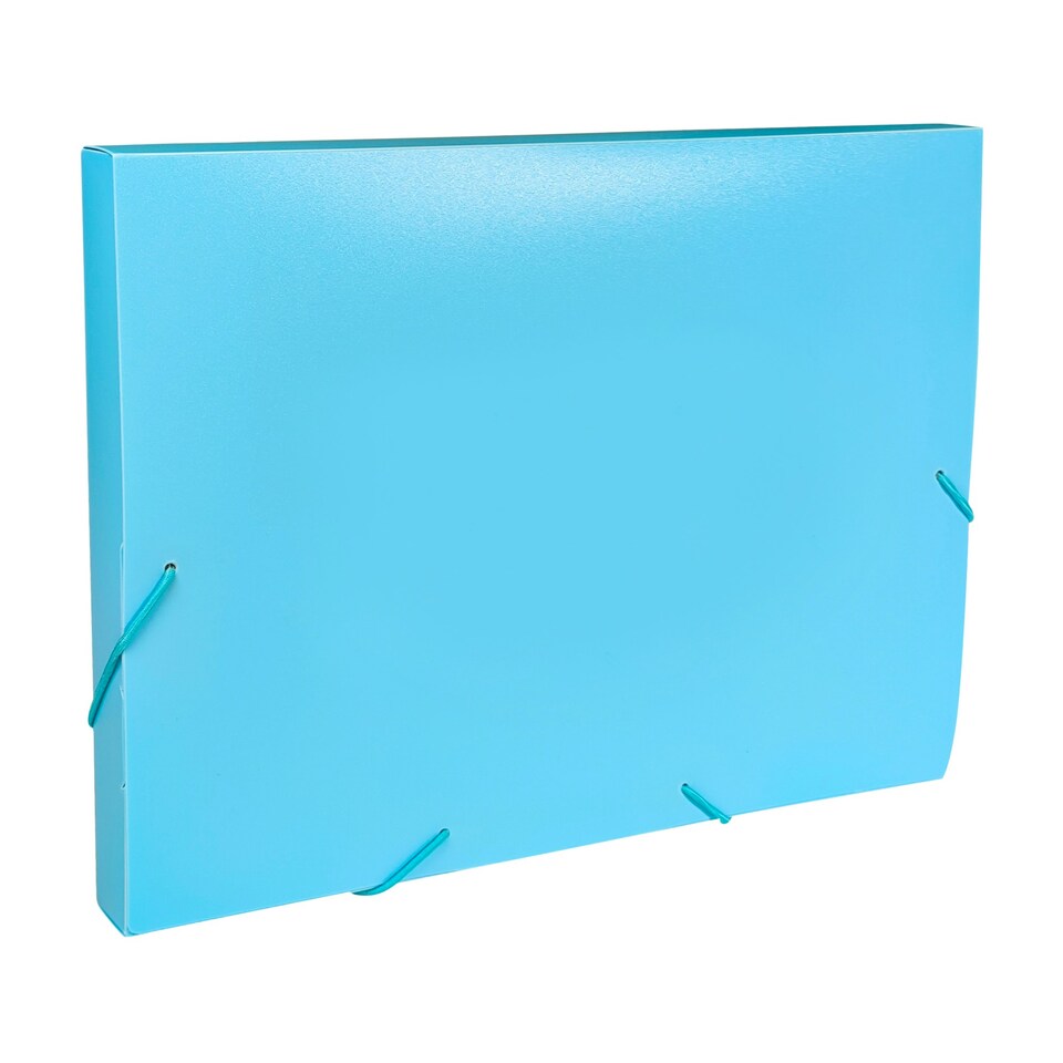 image 1 of Pastel Blue A4 Elastic Closure Box File