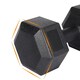 image 5 of Yaheetech 2x5kg (Sold in Pair) Hex Dumbbells Set Black