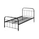 image 6 of Tewin Vintage Hospital Style Black Metal Bed Frame (Single)
