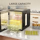 image 3 of HOMCOM Food Dehydrator with 12 Stainless Steel Tray, 850W Food Dryer Machine with 12 Preset Programs, LED Touch Panel, 40-70degreeAdjustable Temperature, 48H Timer for Drying Fruit, Meat, Vegetable, Black
