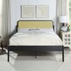 image 2 of Cheshunt Black Metal Rattan Headboard Bed Frame (King)