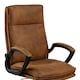image 5 of Brad Swivel Office/Desk Chair with Armrest in Brown