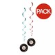 image 1 of Boland Rock N Roll Swirl Party Decoration (Pack of 2) - Blue/Pink/Black - One Size
