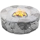 image 6 of Centurion Supports Fireology KALUYA Grey Lavish Garden and Patio Gas Fire Pit with Eco-Stone Finish - Fully Assembled