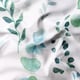 image 6 of OHS Watercolour Floral Reversible Bedding Set Duvet Cover with Pillowcase | Green | Green | King