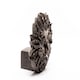 image 3 of Bronze Green Man Plant Pot Feet - Set of 3 - L5.5 x W8.5 x H8.5 cm Brown